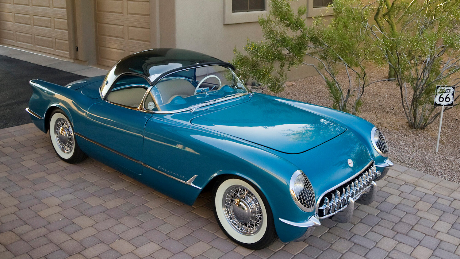 Click to Enlarge-Esc to Close Corvette Generations/C1/C1 1954 Blue Conv.jpg
